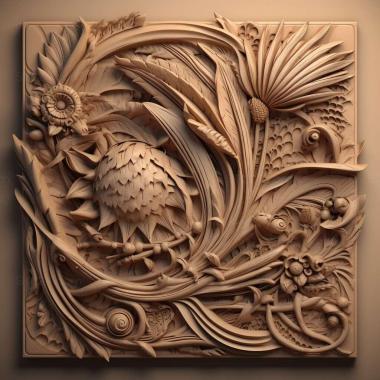 Patterns and decorations stl Labeninae 4 3d model